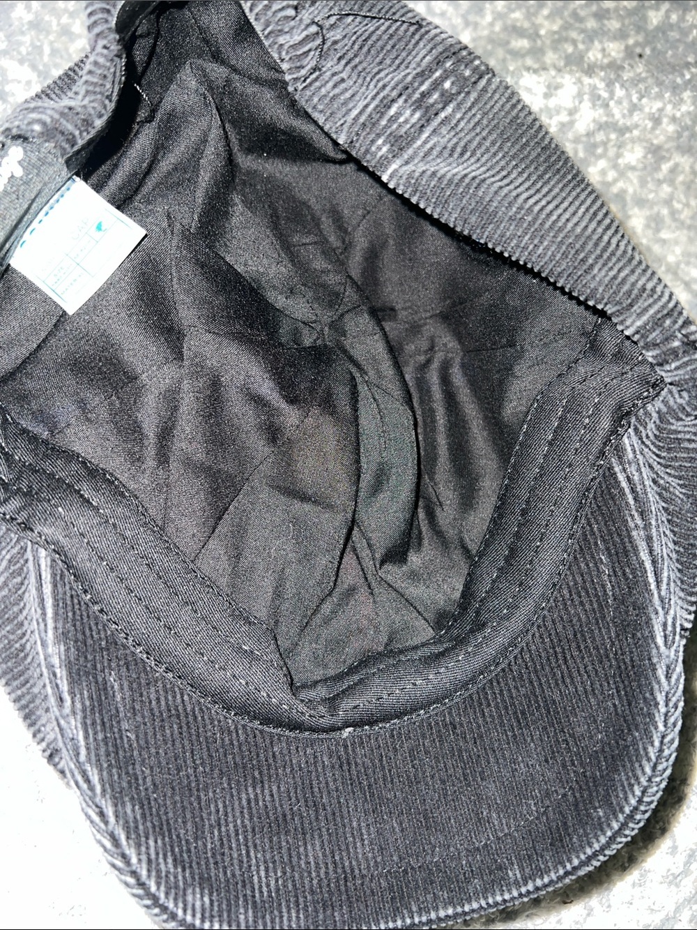 Vintage Corduroy Newsboy Cap Black - Picture 4 of 9